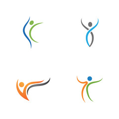 Human character logo sign