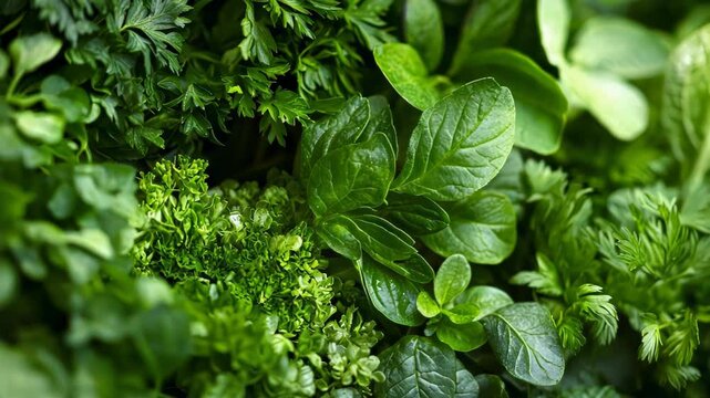 Fresh Herbs and Greens