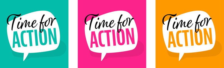 Fototapeta premium Time for action