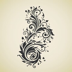 Ornament, tribal, decoration, vintage, fire, texture, wallpaper, swirl, silhouette, grunge, leaf, nature