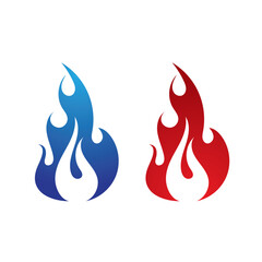 Fire logo vector illustration design