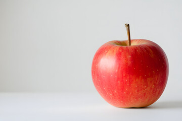 Fresh red apple isolated on a white background