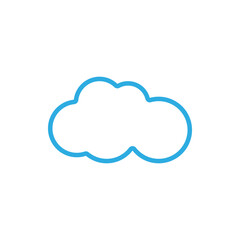 Cloud template vector