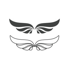 Falcon wing  Logo Template vector