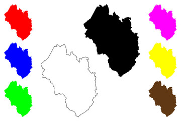 Yancey County, North Carolina State (U.S. county, United States of America, USA, U.S., US) map vector illustration, scribble sketch Yancey map