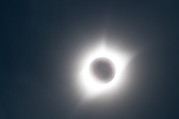 Telephoto shot of the Eclipsed sun during the great North American Eclispe of 2017.