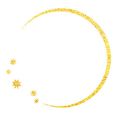 ラメグリッター_フレーム_丸