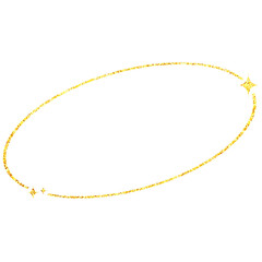 ラメグリッター_フレーム_丸