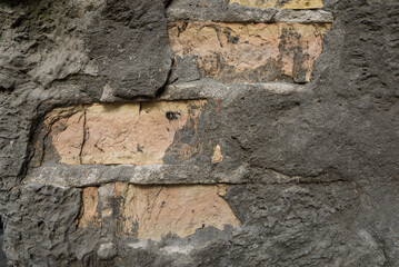 Grey textured concrete wall background