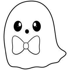 Friendly Ghost with a bow tie