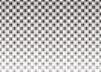 Seamless Monochrome Vector Screen Tones Isolated On A White Background. Horizontally Repeatable.