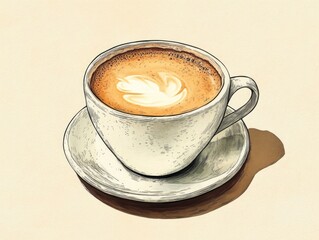 Obraz premium Coffee on Saucer