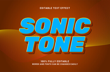 sonic tone editable text effects with a lights and music theme