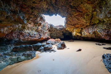Inside Forrest Caves, Phillip Island, Victoria Australia.