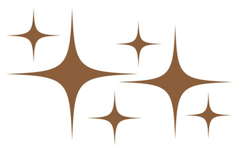 Set of original star sparkle shapes. Abstract shine effect vector sign. Retro futuristic bright vector icons collection. Glowing light effect, twinkle templates stars and bursts, shiny flash