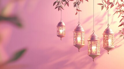 Obraz premium Festive greeting card, invitation for Muslim holy month Ramadan Kareem