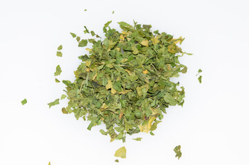 Perejil picado, ingrediente de cocina sana.