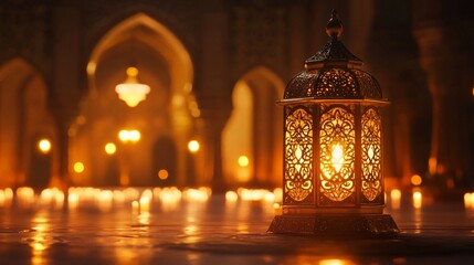 Festive greeting card, invitation for Muslim holy month Ramadan Kareem