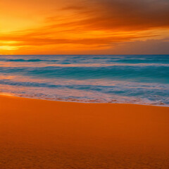 Fototapeta premium sunset on the beach