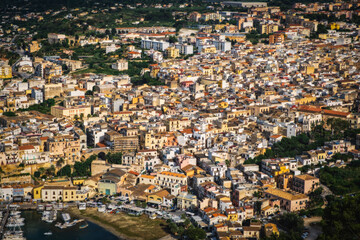 Fototapeta premium Castellammare del Golfo, Sicily, Italy. June 2023, sunny day.