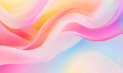 Fototapeta premium Abstract minimalist multicolor wavy wallpaper
