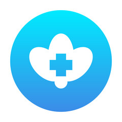 Obraz premium Vegetable Icon Circular Gradient Filled Style