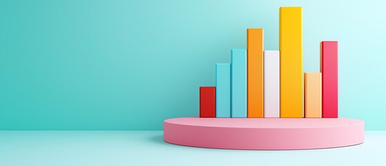Product analysis, detailed charts with product icons, 3D illustration