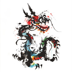 The Dragon in Chinese Ink Painting