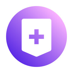 Fototapeta premium Antibody Icon Circular Gradient Glyph Style