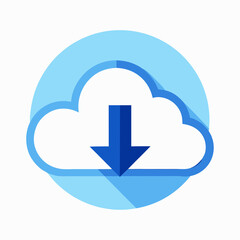 Obraz premium cloud computing architecture icon illustration