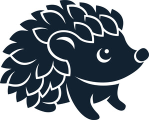 Hedgehog Animal Design Icon Mascot Illustration