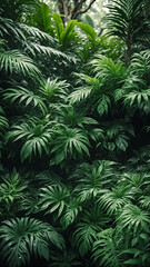 Tropical rainforest plants.