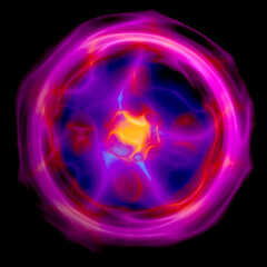 glowing plasma ball lightning abstract background
