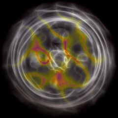 glowing plasma ball lightning abstract background