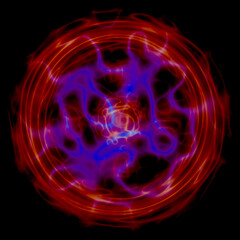 glowing plasma ball lightning abstract background