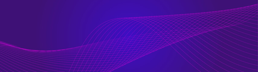 Naklejka premium abstract blue line wave vector modern line abstract technology background. Modern smooth wavy lines. Futuristic concept. Suit for banner, brochure, cover, website, science, music, corporate, flyer. 