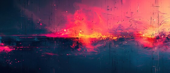 Naklejka premium Test Screen Glitch abstract Texture