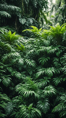Tropical rainforest plants.