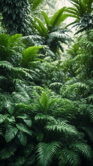 Tropical rainforest plants.