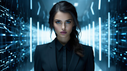 仮想空間ビジネス女性四十三Generative AI