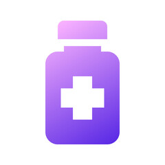 Vaccine Icon Gradient Glyph Style