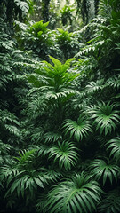 Tropical rainforest plants.