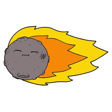 cartoon meteorite