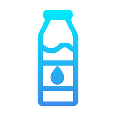 Milk Icon Gradient Outline Style