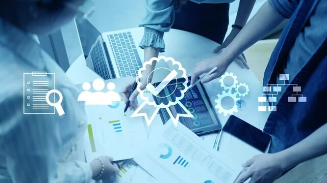 Business certification, standardization process, iso certified QC Quality Certificate, conformity to international standards, guarantee management service, Quality Assurance QA Compliance regulation