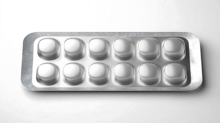 Empty Pill Pack  Medication Packaging  Silver Blister Pack  Medicine Container