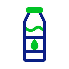 Milk Icon Outline Two-Tone Style