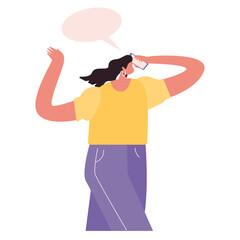 People With Phone Illustration