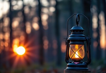 old lantern on the street