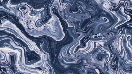Obraz premium Pastel navy seamless marble pattern with psychedelic swirls copy space